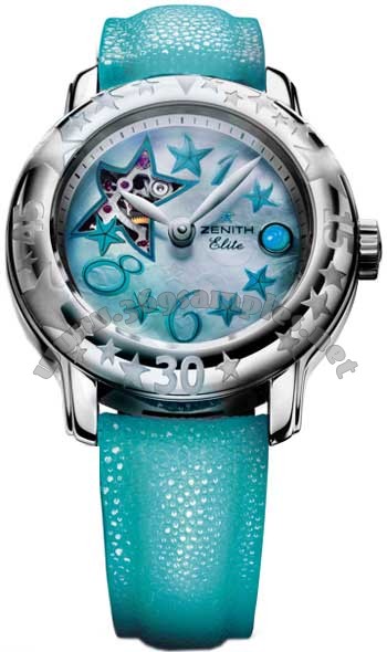 Zenith Baby Star Sea Open Elite Ladies Wristwatch 03.1233.4021.81.C629