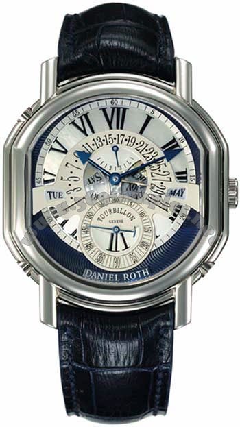 Daniel Roth Ellipsocurvex Tourbillon Perpetual Calendar Mens Wristwatch 199.Y.70.722.CM.BD