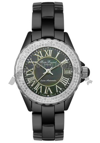 SWISS LEGEND Karamica/Diamond Ladies Wristwatch 20050-BLK-ROM