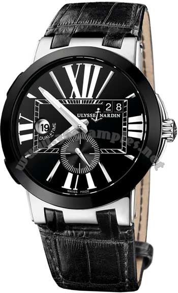 Ulysse Nardin Executive Dual Time Mens Wristwatch 243-00-42