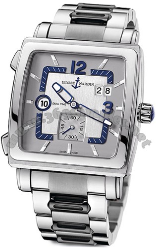 Ulysse Nardin Quadrato Dual Time Mens Wristwatch 243-92-7/601