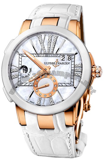 Ulysse Nardin Executive Dual Time Ladies Ladies Wristwatch 246-10-391