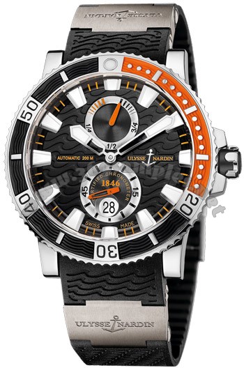 Ulysse Nardin Maxi Marine Diver Titanium Mens Wristwatch 263-90-3.92