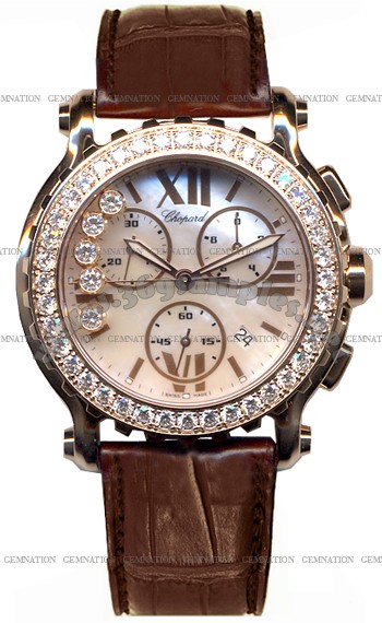 Chopard Happy Sport Round Chronograph Ladies Wristwatch 283583-5003