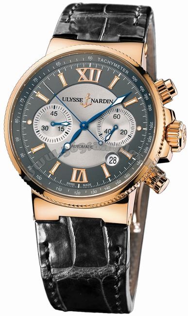 Ulysse Nardin Maxi Marine Chronograph Mens Wristwatch 356-66/319