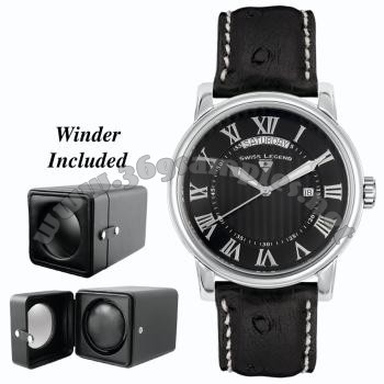 SWISS LEGEND The President Mens Wristwatch 40039-BLK-DA01C