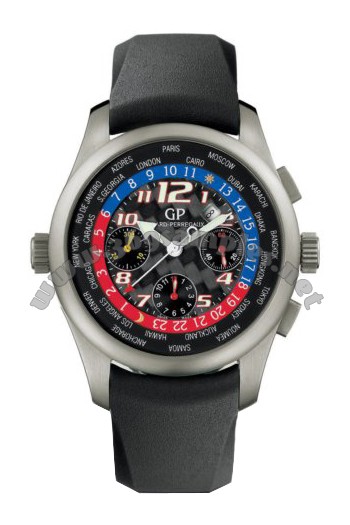 Girard-Perregaux World Timer WW.TC Chronograph Mens Wristwatch 49800.0.21.6656A