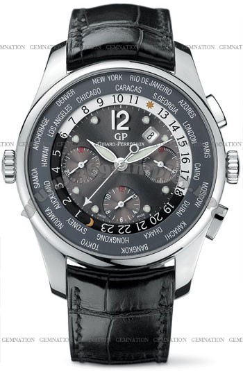 Girard-Perregaux World Timer WW.TC Chronograph Mens Wristwatch 49805-53-252-BA6A