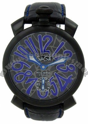 GaGa Milano Manual 48mm PVD/Carbon Fibre Men Wristwatch 5012.BK.MO