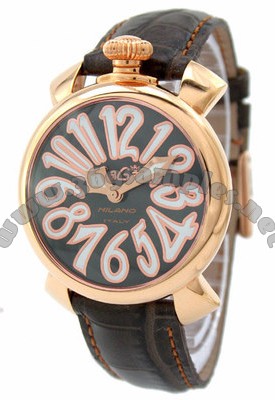 GaGa Milano Manual 40mm Gold Plated Unisex Wristwatch 5021.3.DBR