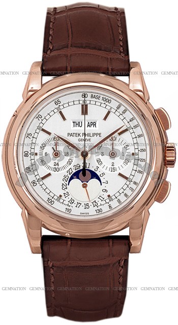 Patek Philippe Chronograph Perpetual Calendar Mens Wristwatch 5970R