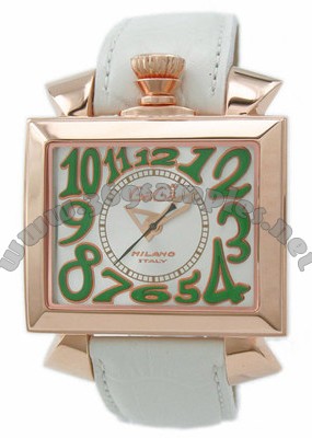GaGa Milano Napoleone Gold Plated Men Wristwatch 6001.2.WH