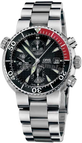 Oris Diver Chronograph Mens Wristwatch 674.7542.71.54.MB