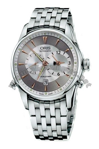 Oris Artelier Worldtimer Mens Wristwatch 690.7581.40.51.MB
