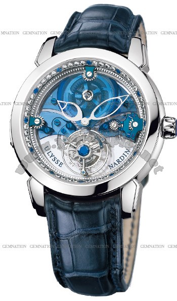 Ulysse Nardin Royal Blue Tourbillon Mens Wristwatch 799-80