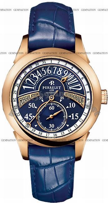 Perrelet Regulator Retrograde Mens Wristwatch A3014.3
