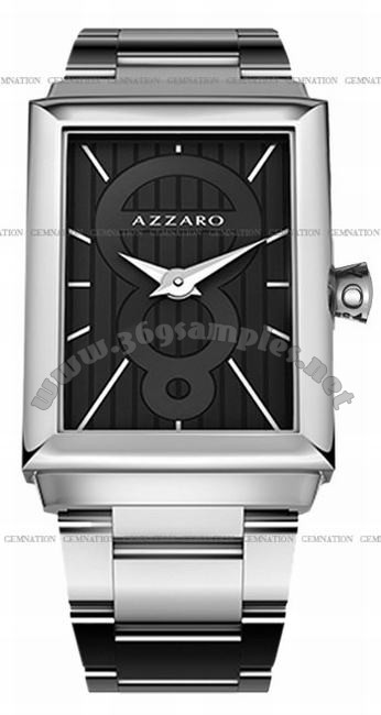 Azzaro Legend Rectangular 2 Hands Mens Wristwatch AZ2061.12BM.000