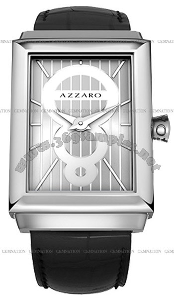 Azzaro Legend Rectangular 2 Hands Mens Wristwatch AZ2061.12SB.000