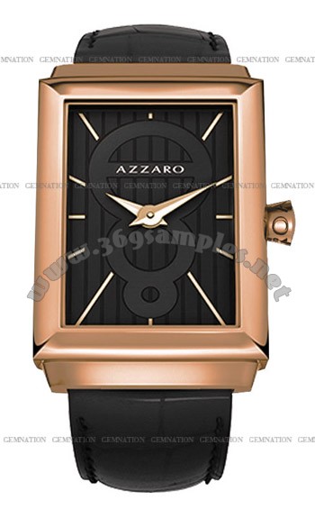 Azzaro Legend Rectangular 2 Hands Mens Wristwatch AZ2061.52BB.000