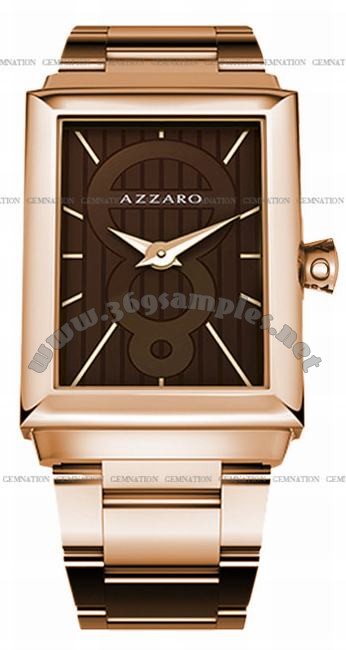 Azzaro Legend Rectangular 2 Hands Mens Wristwatch AZ2061.52HM.000