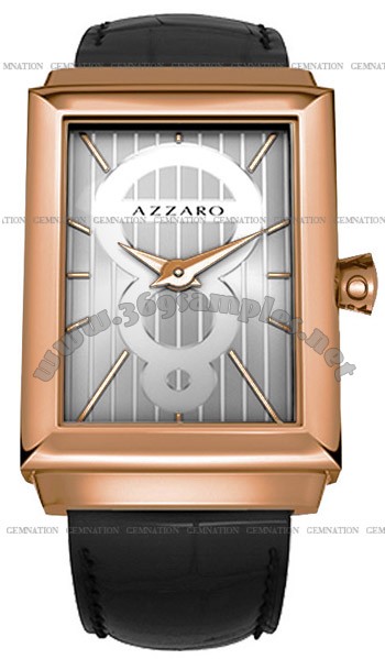 Azzaro Legend Rectangular 2 Hands Mens Wristwatch AZ2061.52SB.000