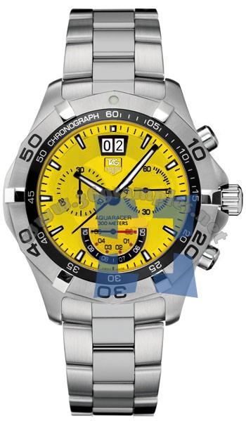 Tag Heuer Aquaracer Chronograph Grand-Date Mens Wristwatch CAF101D.BA0821