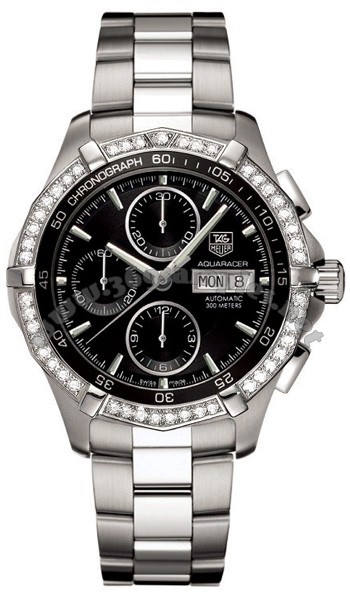 Tag Heuer Aquaracer Automatic Diamonds Mens Wristwatch CAF2014.BA0815