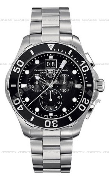 Tag Heuer Aquaracer 5 Chronograph Grand-Date Mens Wristwatch CAN1010.BA0821
