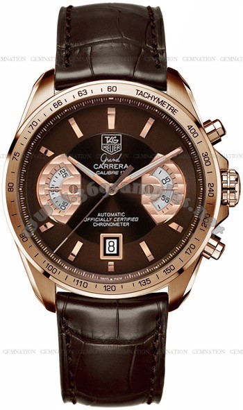 Tag Heuer Grand Carrera Chronograph Calibre 17 RS Mens Wristwatch CAV514C.FC8171