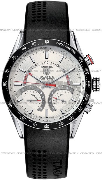 Tag Heuer Carrera Calibre S Electro-Mechanical Lap timer Mens Wristwatch CV7A11.FT6012