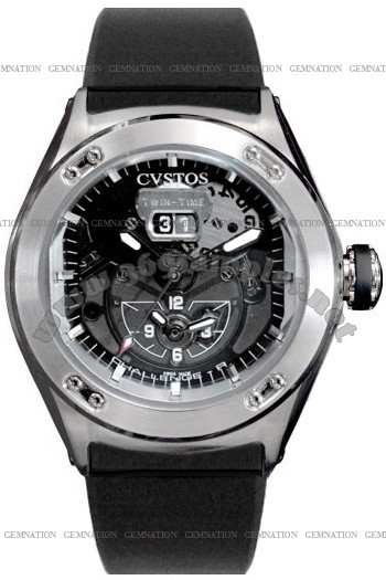 Cvstos Challenge-R Twin Time Mens Wristwatch CVTTRNSTGR