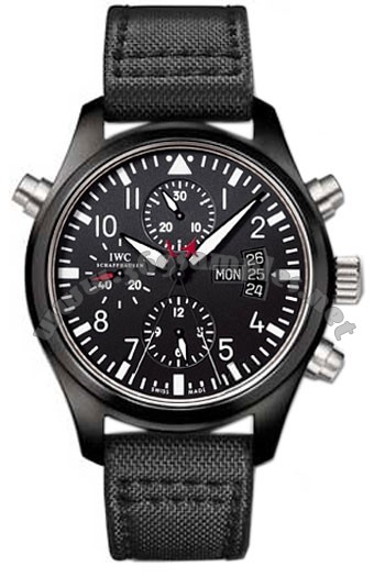 IWC Pilots Double Chronograph TOP GUN Mens Wristwatch IW379901
