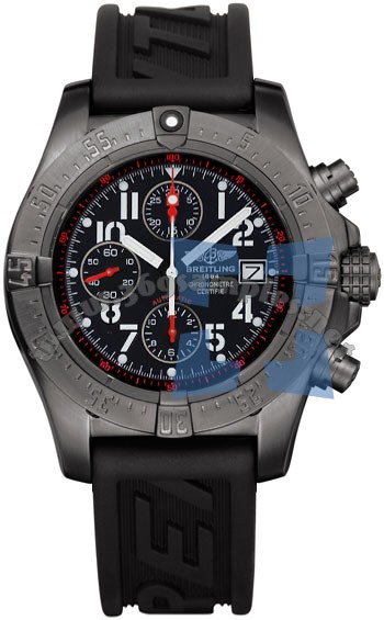 Breitling Avenger Skyland Black Steel Mens Wristwatch M1338010.B864-RBR