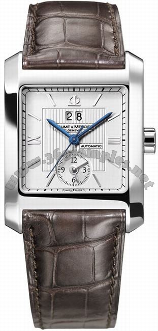 Baume & Mercier Hampton Square Dual Time Mens Wristwatch MOA08752