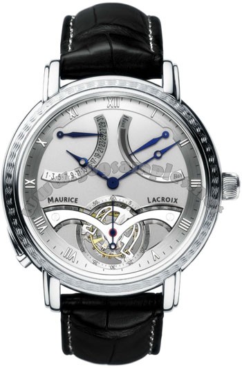 Maurice Lacroix Masterpiece Tourbillon Retrograde Mens Wristwatch MP7088-PL201-110