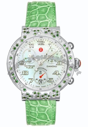 Michele Watch Extreme Fleur Ladies Wristwatch MWW04A12A5025/GREEN