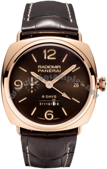 Panerai Special Editions Radiomir 8 Days GMT Oro Rosso Mens Wristwatch PAM00395
