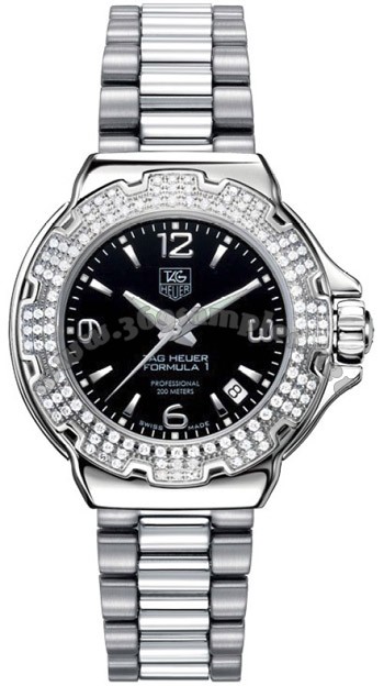 Tag Heuer Formula 1 Glamour Diamonds Ladies Wristwatch WAC1214.BA0852