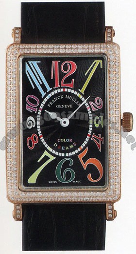Franck Muller Ladies Large Long Island Large Ladies Wristwatch 1002 QZ COL DRM-2