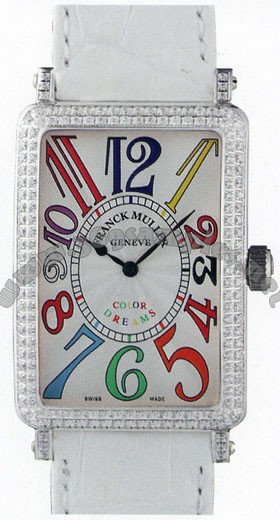 Franck Muller Ladies Large Long Island Large Ladies Wristwatch 1002 QZ COL DRM-3