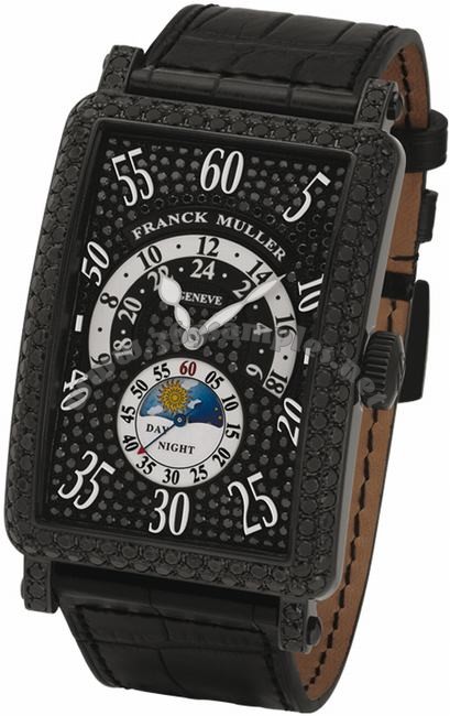 Franck Muller Mens Large Long Island Heure Retrograde Large Mens Wristwatch 1300 HR JN NR D CD