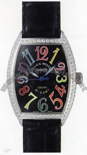 Franck Muller Ladies Small Cintree Curvex Small Ladies Wristwatch 1752 QZ COL DRM O-1