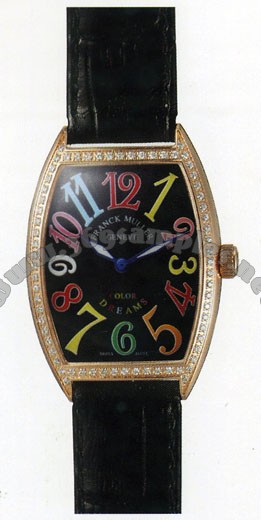 Franck Muller Ladies Small Cintree Curvex Small Ladies Wristwatch 1752 QZ COL DRM O-7
