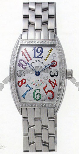 Franck Muller Ladies Small Cintree Curvex Small Ladies Wristwatch 1752 QZ COL DRM O-8
