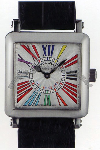 Franck Muller Master Square Mens Large Unisex Wristwatch 6000 H SC DT R-18