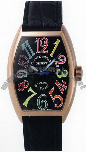 Franck Muller Ladies Medium Cintree Curvex Midsize Ladies Wristwatch 7502 QZ COL DRM O-5