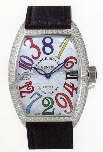 Franck Muller Cintree Curvex Crazy Hours Extra-Large Mens Wristwatch 8880 CH COL DRM O-4