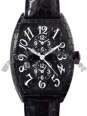 Franck Muller Black Croco Extra-Large Mens Wristwatch 8880MBSCDT BLK CRO
