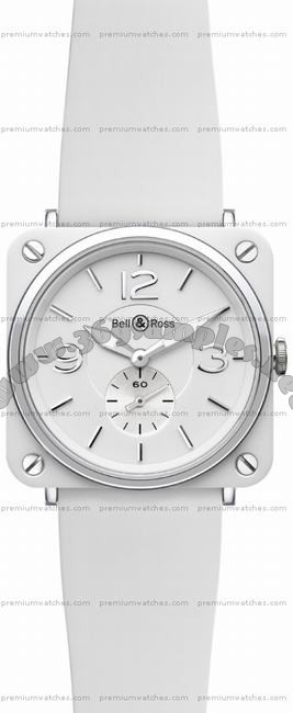 Bell & Ross BR S Quartz White ceramic Unisex Wristwatch BRS-WH-CERAMIC/SRB