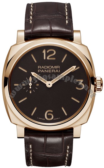 Panerai Historic Radiomir 1940 Oro Rosso Mens Wristwatch PAM00513
